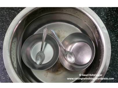 Boiling of feeding bowls