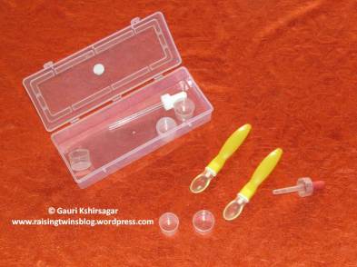 Silicon tip feeding spoons