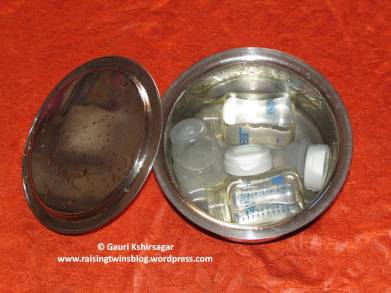 Boiling & sterilizing Feeding bottles