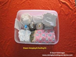 Diaper changing kit